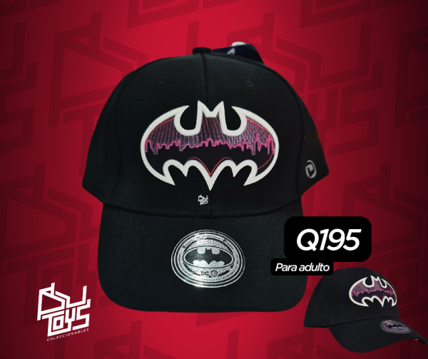 Dad71 Gorra negra Batman logo ciudad