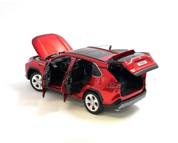 RavWhite MiJo Exc 1:24 Toyota Rav4 XLE White 1 por compra sin caja individual - Imagen 3