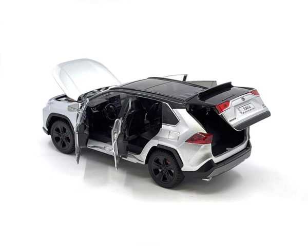 RavRed	MiJo Exc 1:24 Toyota Rav4 XLE Red rojo 1 carro por compra sin caja individual - Imagen 2