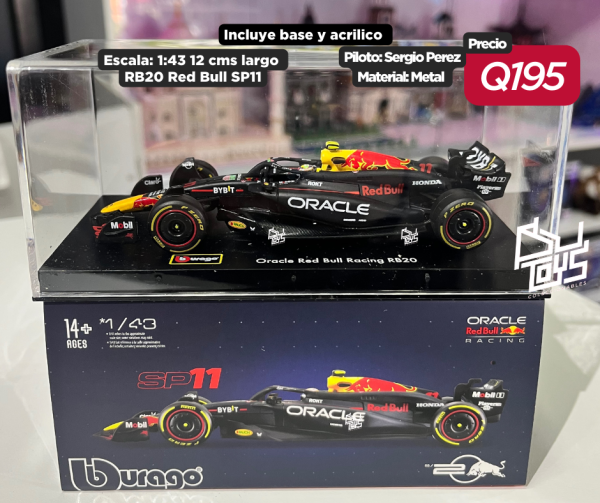 PRE VENTA 1:43 Race Formula Oracle Red Bull RB20 2024 Perez ETA 25 marzo