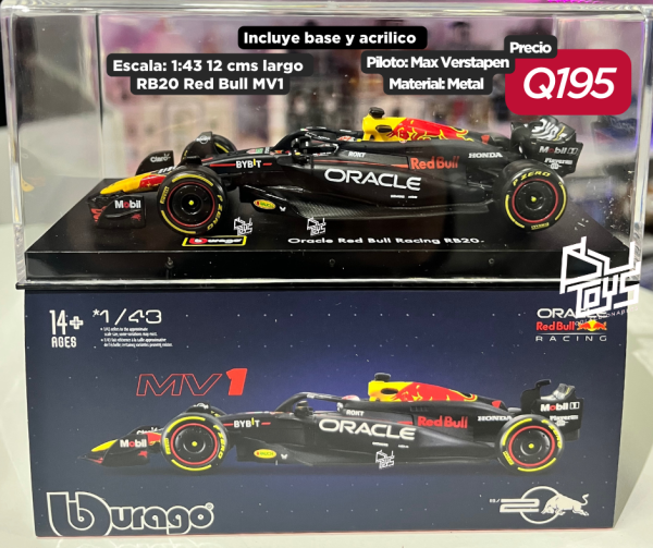 PRE VENTA	1:43 Race Formula Red Bull RB20 2024 Verstappen EST 25 MARZO