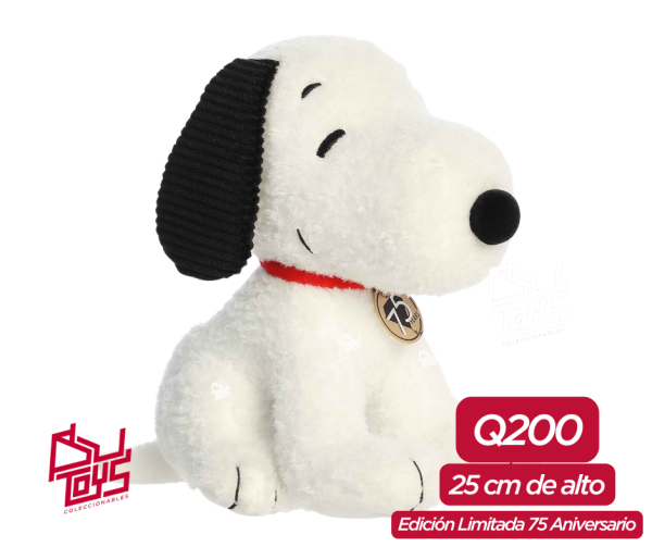 AU405028 Plush 25 CM Edición Limitada 75 Aniversario SNOOPY Peanuts