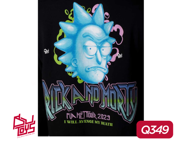 MOV237117 Sudadero negro Rock n Morty - Imagen 3