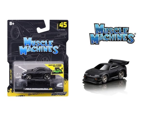 MJ915585 Muscle Machines 1:64 1995-97 Toyota Supra MK4 - Blackout Edition