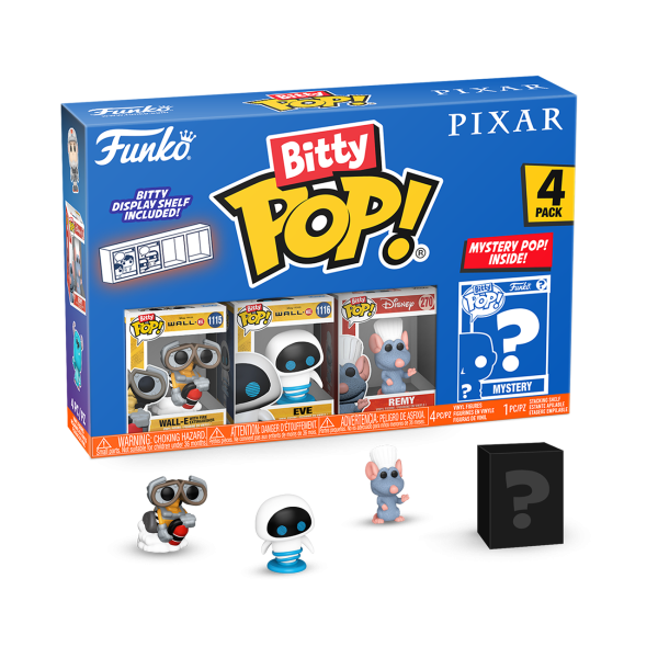 Fun754699	Wall-E Funko Bitty Pop! Mini-Figure 4-Pack