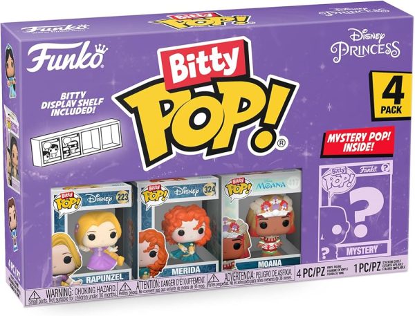 Fun730303	Disney Princesses Rapunzel Funko Bitty Pop! Mini-Figure 4-Pack