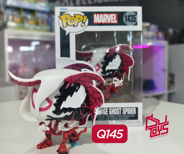 Fun826457	Marvel Carnage Ghost Spider Funko Pop! Vinyl Figure