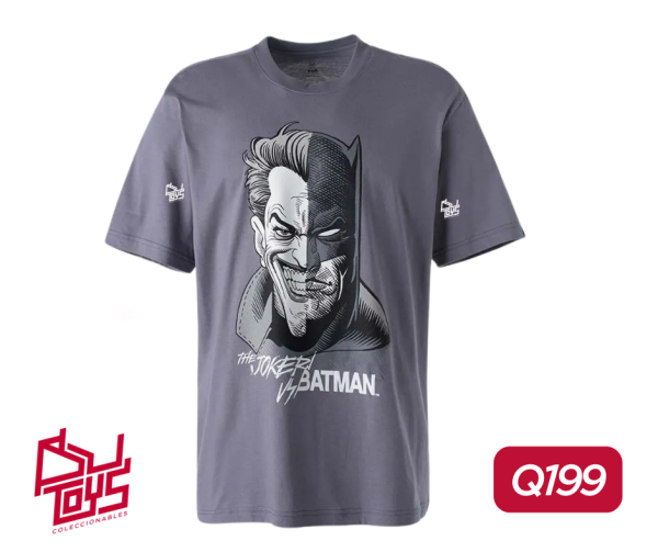 MOV238145 Playera Gris Joker Vs Batman