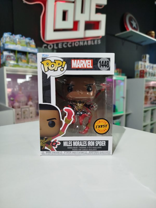 Fun837538CH Funko Pop Miles Morales Iron Spider CHASE