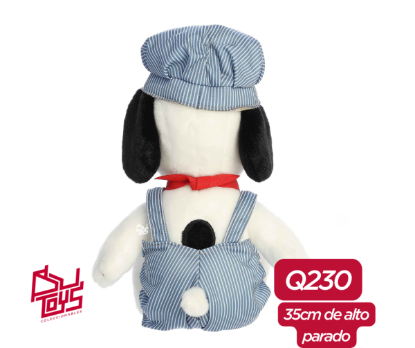 AU405127 Plush 35 cm TRAIN ENGINEER SNOOPY - Imagen 3