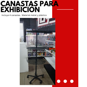 Mueble de metal y plastico exhibición