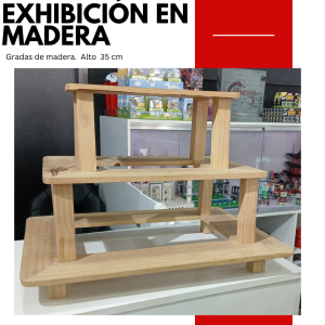 Exhibidor de madera
