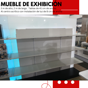 Mueble de Exhibición con luz 2m