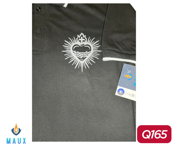 MAUX185 Camisa Polo Corazon Azul - Imagen 2