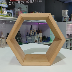 Rombo de madera grande para exhibición