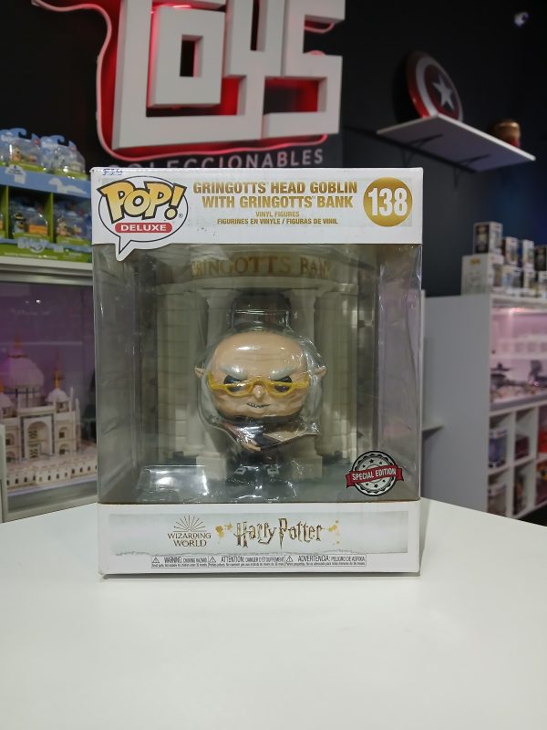 fun581264	Gringotts Head Goblin With Gringotts Bank