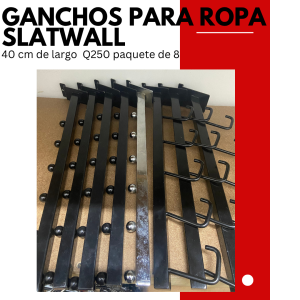 Ganchos para slatwall