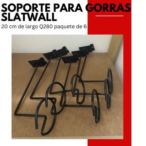 Exhibidor de gorras Slatwall