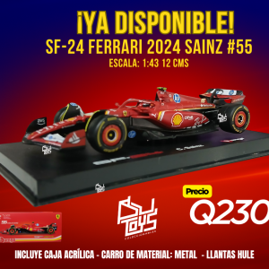Bburago 1:43 Ferrari F1 Team SF-24 #55 Carlos Sainz – Formula Racing