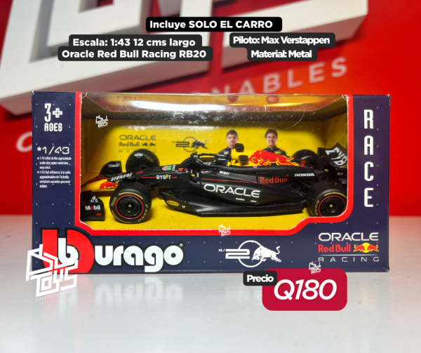 Bburago 1:43 Oracle Red Bull Racing RB20 #1 Max Verstappen – Race formula