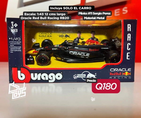 Bburago 1:43 Oracle Red Bull Racing RB20 #11 Sergio Perez – Race formula