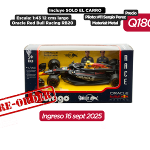 PRE ORDEN Bburago 1:43 Oracle Red Bull Racing RB20 #11 Sergio Perez – Race formula pre orden