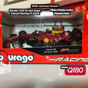 Bburago 1:43 2020 Ferrari #16 Charles Leclerc (Red) – Ferrari Racing F1 formula