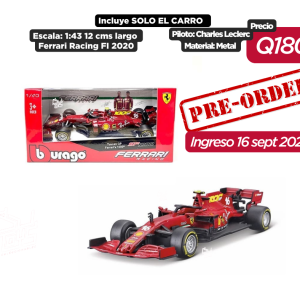 PRE VENTA Bburago 1:43 2020 Ferrari #16 Charles Leclerc (Red) – Ferrari Racing F1 formula