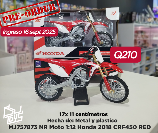 NR Moto 1:12 Honda 2018 CRF450 RD