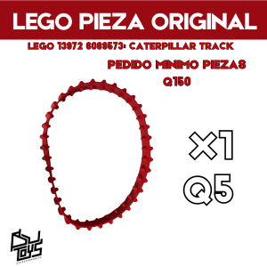 Lego 13972 6089573: CATERPILLAR TRACK roja