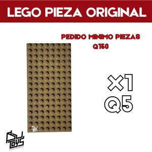 lego 4624163: PLATE 8X16 dark tan