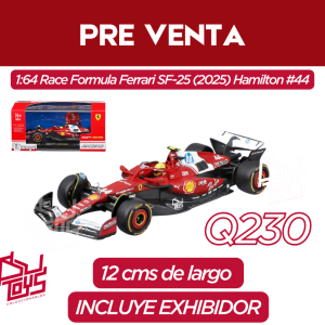 1:43 SFR Ferrari Season Car w/ helmet (2025) PRE VENTA Hamilton #44