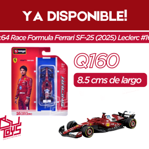 MAI018321 1:64 Formula 1 Ferrari SF-25 (2025) LECLERC F1