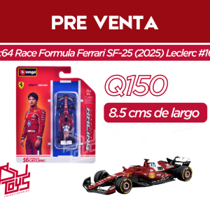 1:64 Race Formula Ferrari SF-25 (2025)	PRE VENTA	Leclerc #16