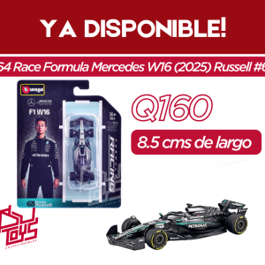 MAI580026 1:64 Formula 1 Mercedes W16 (2025) RUSSELL F1