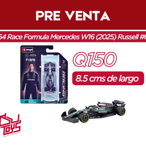 1:64 Race Formula Mercedes W16 (2025)	PRE VENTA	Russell #63