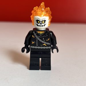 Lego marvel Ghost Rider, Johnathon 'Johnny' Blaze - White Head, Chain Belt	76058