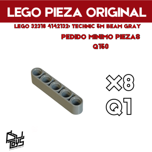 Lego 32316 4142132: TECHNIC 5M BEAM gray