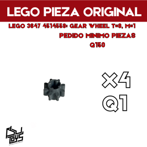 Lego 3647 4514559: GEAR WHEEL T=8, M=1