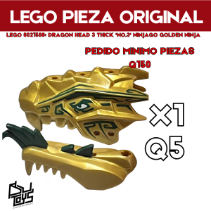 Lego 6021508: DRAGON HEAD 3 THICK 'NO.3' Ninjago golden ninja
