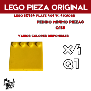 Lego 617924: PLATE 4X4 W. 4 KNOBS